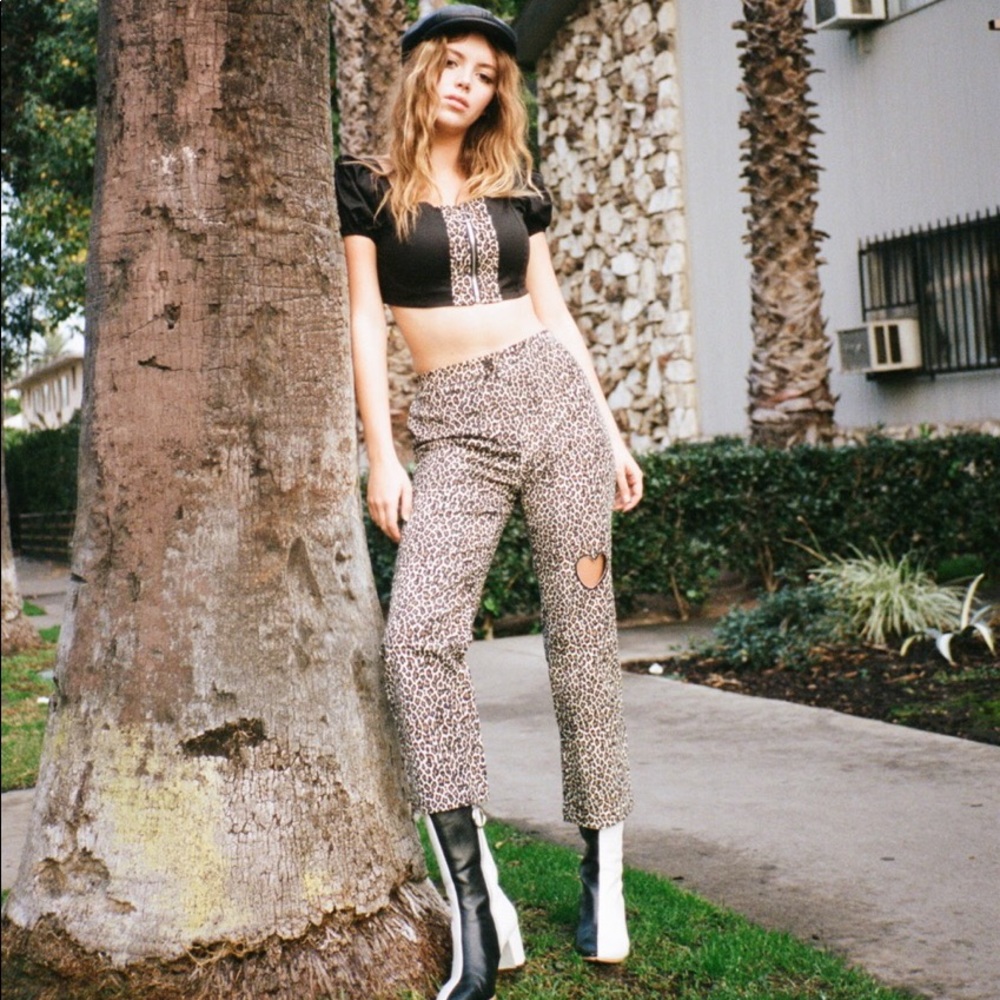 Valfre Cropped Leopard Pants